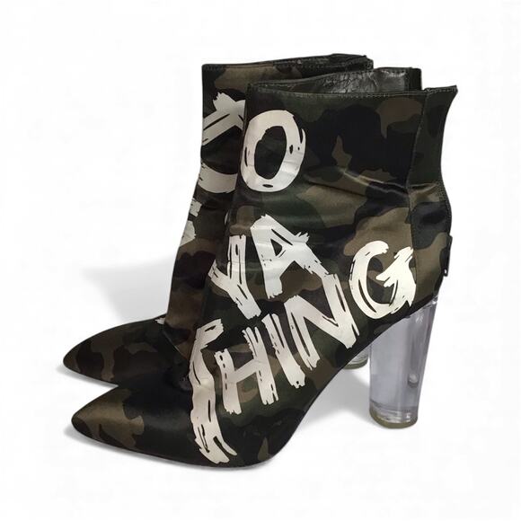 ALDO Limited edition Oceani Camo Do Ya Thing Ankle Bootie Sz. 7.5 - Picture 2 of 11